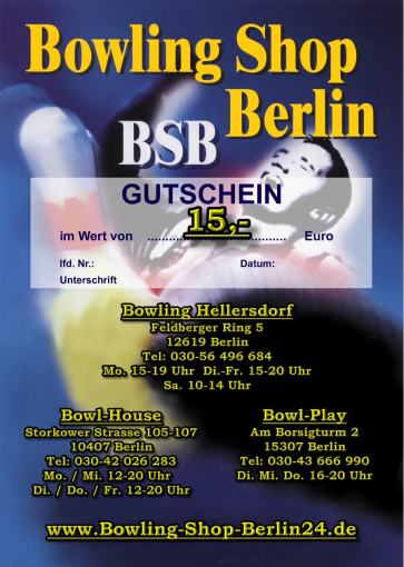 Gutschein über 15,- €